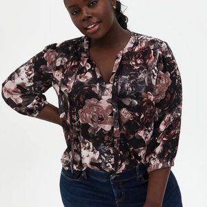 Torrid Georgette Bow Tie Long Stem Rose Size 1